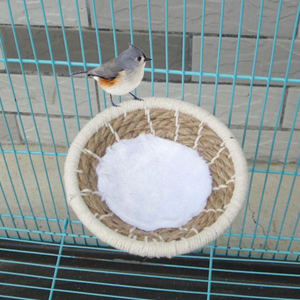 manual braided rope bird nest bed multi-purpose artificial finch nest bird house for parrot hamster pet bed supplies
manual braided rope bird nest bed multi-purpose artificial finch nest bird house for parrot hamster pet bed supplies