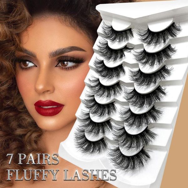 false eyelashes 7 pairs mink pack in bulk fluffy messy fake lashes super soft dramatic lash extensions makeup beauty
false eyelashes 7 pairs mink pack in bulk fluffy messy fake lashes super soft dramatic lash extensions makeup beauty