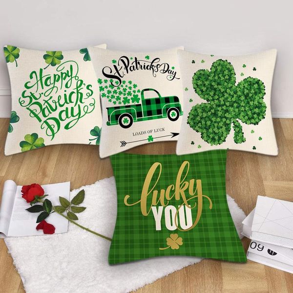 pillow case 4pc vintage linen cushion covers decorative shamrock pattern print throw cover art st. patrick's day decor
pillow case 4pc vintage linen cushion covers decorative shamrock pattern print throw cover art st. patrick's day decor