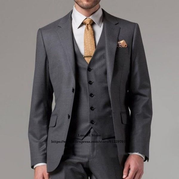 men's suits & blazers classic grey slim fit mens 3 piece jacket vest pants set party wedding groom tuxedo formal business blazer costum, White;black
men's suits & blazers classic grey slim fit mens 3 piece jacket vest pants set party wedding groom tuxedo formal business blazer costum, White;black