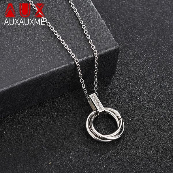 pendant necklaces auxauxme simple round cz stone necklace staninless steel high polished for women party jewelry, Silver
pendant necklaces auxauxme simple round cz stone necklace staninless steel high polished for women party jewelry, Silver
