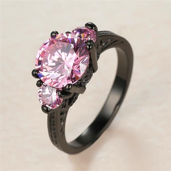 wedding rings vintage female pink crystal stone ring luxury 14kt black gold for women cute bride round zircon engagement, Slivery;golden
wedding rings vintage female pink crystal stone ring luxury 14kt black gold for women cute bride round zircon engagement, Slivery;golden