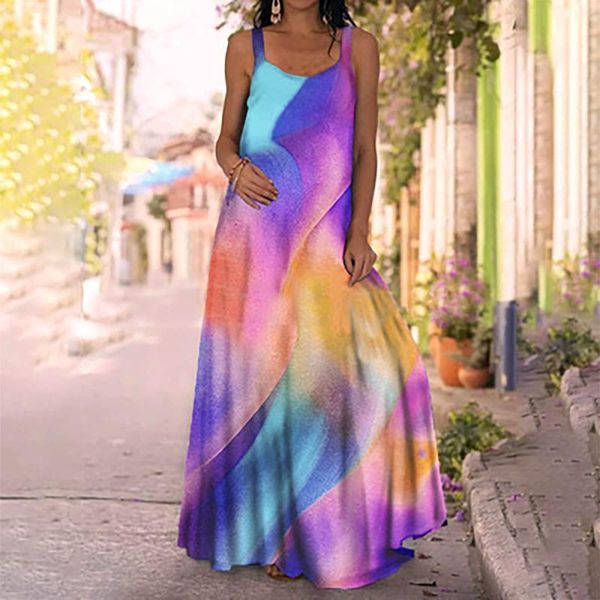 party dresses 2021 summer fashion women casual o-neck regular print sashes floor-length tank long dress vestidos mujer verano, White;black
party dresses 2021 summer fashion women casual o-neck regular print sashes floor-length tank long dress vestidos mujer verano, White;black