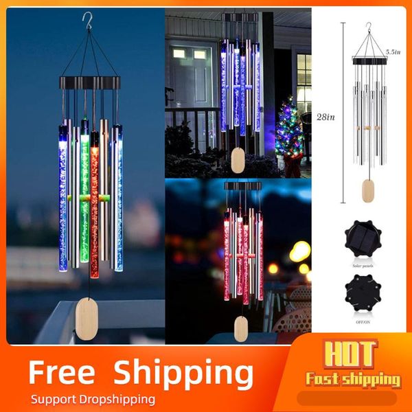 solar lamps waterproof wind chime lamp outdoor light colorful bubble column garden decoration landscape home decor
solar lamps waterproof wind chime lamp outdoor light colorful bubble column garden decoration landscape home decor