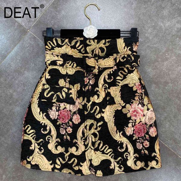 spring arrivals print high waist belt flower pattern vintage style straight skirt mz636 210525, Black
spring arrivals print high waist belt flower pattern vintage style straight skirt mz636 210525, Black