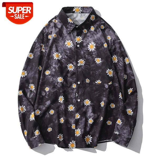 hip hop daisy print casual shirts 2020 harajuku streetwear oversized shirt autumn fashion loose cotton long sleeve outwear black #lg7a, White;black
hip hop daisy print casual shirts 2020 harajuku streetwear oversized shirt autumn fashion loose cotton long sleeve outwear black #lg7a, White;black