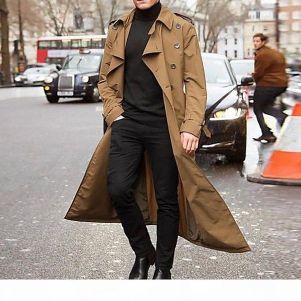 new khaki trench coat men fashion jacket mens overcoat casual long coat men british style men's trench overcoat streetwear, Tan;black
new khaki trench coat men fashion jacket mens overcoat casual long coat men british style men's trench overcoat streetwear, Tan;black