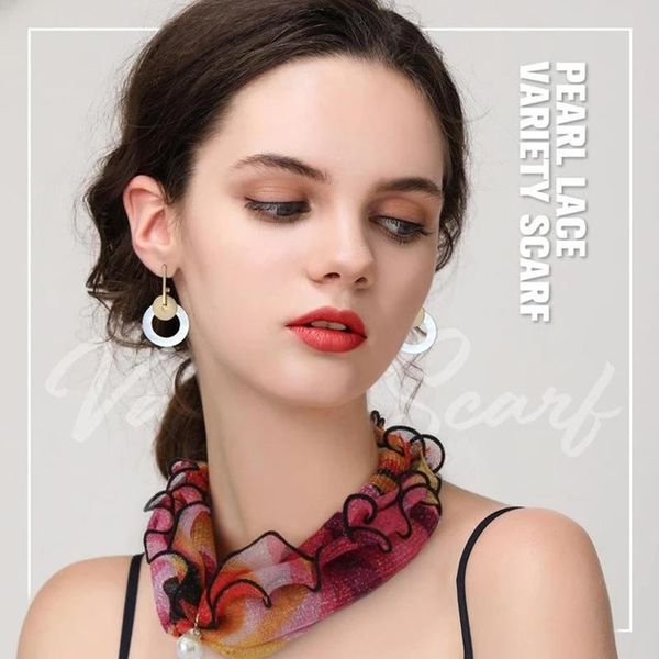 scarves fashion pearl lace variety scarf pendant necklace lady's neck hair silk jewelry accessory girl head kerchief scarfs, Blue;gray
scarves fashion pearl lace variety scarf pendant necklace lady's neck hair silk jewelry accessory girl head kerchief scarfs, Blue;gray