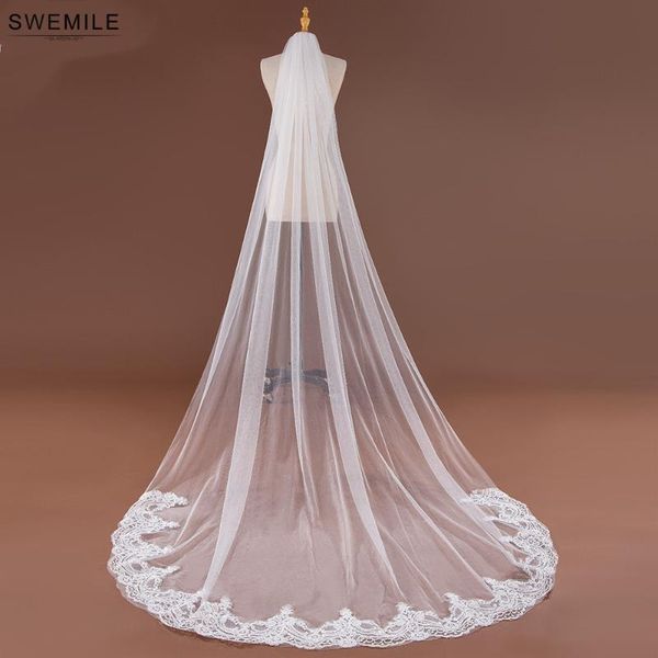 bridal veils swemile 3m lace edge long wedding veil white ivory one layer soft tulle velo de novia accessories, Black
bridal veils swemile 3m lace edge long wedding veil white ivory one layer soft tulle velo de novia accessories, Black