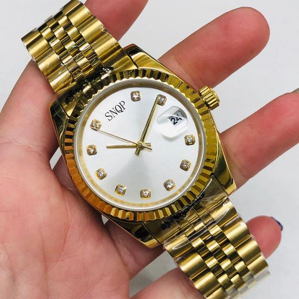 wristwatches 2021 snqp luxury lady automatic mechanical watches stainless steel pink dial women fashion date just 31 36mm, Slivery;brown
wristwatches 2021 snqp luxury lady automatic mechanical watches stainless steel pink dial women fashion date just 31 36mm, Slivery;brown