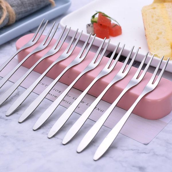 5pcs stainless steel fruit fork high-quality two-tooth fruit fork signature cake mooncake picks
5pcs stainless steel fruit fork high-quality two-tooth fruit fork signature cake mooncake picks