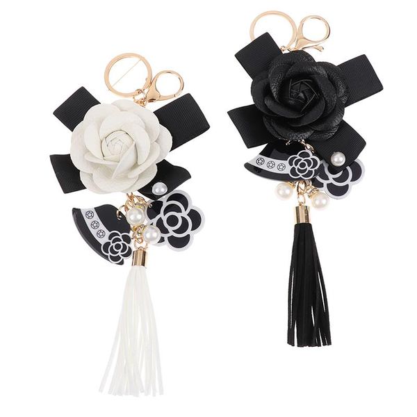 keychains 1pcs leather tassel keychain fashion accessories camellia pendant car key ring, Silver
keychains 1pcs leather tassel keychain fashion accessories camellia pendant car key ring, Silver