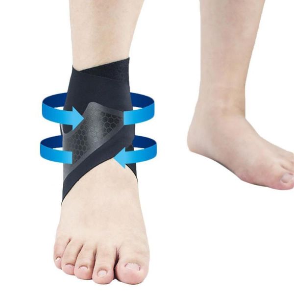 ankle support 1pc left/right foot sports football compression brace guard elastic strap, Blue;black
ankle support 1pc left/right foot sports football compression brace guard elastic strap, Blue;black