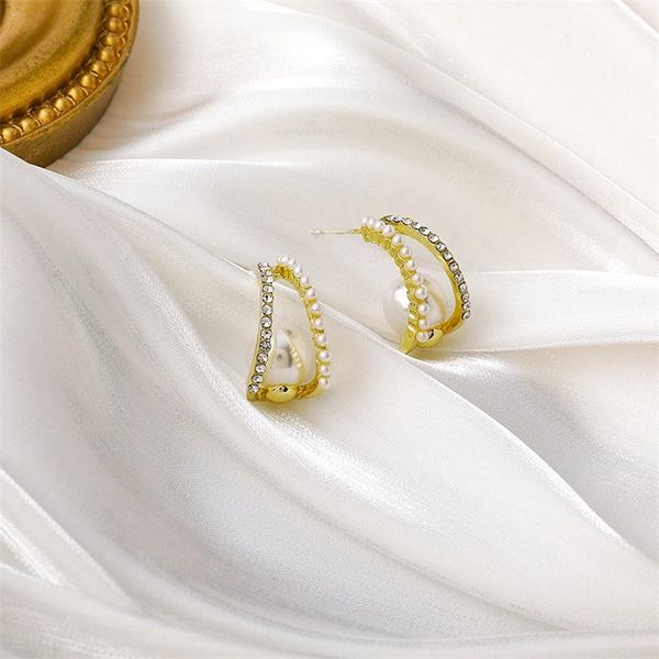 stud 2021 south korea fashion earrings moon-shaped pearl crystal stitching arc-shaped personality simple women, Golden;silver
stud 2021 south korea fashion earrings moon-shaped pearl crystal stitching arc-shaped personality simple women, Golden;silver