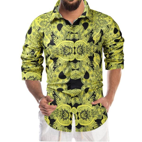 men's casual shirts printed long sleeve shirt fashion hawaii slim fit party night club men 558, White;black
men's casual shirts printed long sleeve shirt fashion hawaii slim fit party night club men 558, White;black