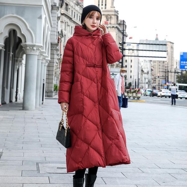 women's down & parkas 2021 winter women 90% white duck coat female thicken warm hooded long puffer jacket casual solid ladies outwear, Black
women's down & parkas 2021 winter women 90% white duck coat female thicken warm hooded long puffer jacket casual solid ladies outwear, Black