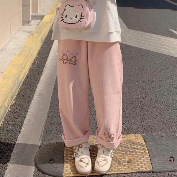 women's pants & capris kawaii cartoon autumn pink cargo trousers wide leg casual corduroy streetwear workout gothic harajuku sweatpants, Black;white
women's pants & capris kawaii cartoon autumn pink cargo trousers wide leg casual corduroy streetwear workout gothic harajuku sweatpants, Black;white