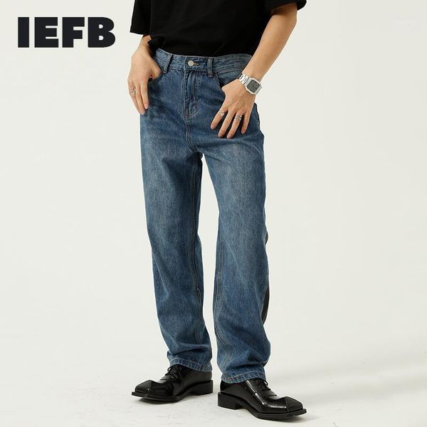 men's jeans men's 2022 korean contrast color patchwork trend straight casual for men streetwear vintage denim trousers 9y7600, Blue
men's jeans men's 2022 korean contrast color patchwork trend straight casual for men streetwear vintage denim trousers 9y7600, Blue