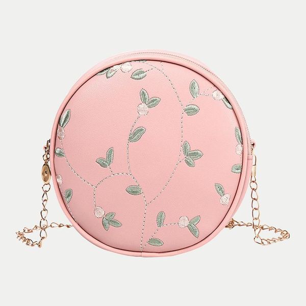 cross body fashion embroidered shoulder bags for women simple style round shape chains crossbody bag purse small pu leather handbag pouch
cross body fashion embroidered shoulder bags for women simple style round shape chains crossbody bag purse small pu leather handbag pouch