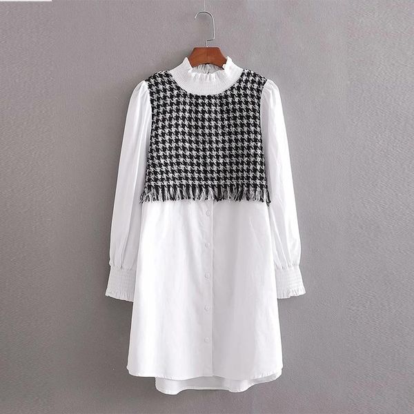casual dresses summer women's loose small waistcoat fake two pieces splicing lotus leaf edge neckline dress, Black;gray
casual dresses summer women's loose small waistcoat fake two pieces splicing lotus leaf edge neckline dress, Black;gray