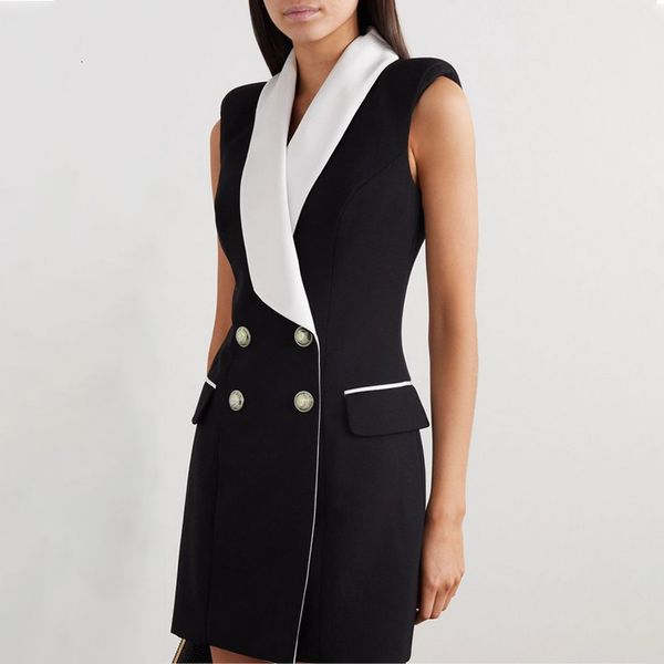 2021 new elegant ladies double breasted blazer office women runway designer lion buttons a-line slim summer iz72, Black;gray
2021 new elegant ladies double breasted blazer office women runway designer lion buttons a-line slim summer iz72, Black;gray