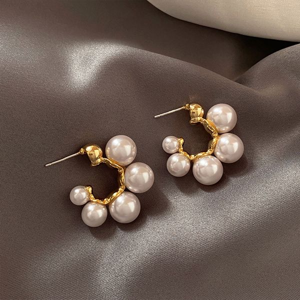 s925 sier needle pearl earrings for women's exquisite personality and versatile earrings, Golden
s925 sier needle pearl earrings for women's exquisite personality and versatile earrings, Golden