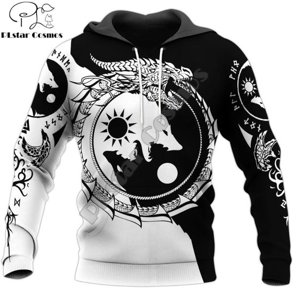 men's hoodies & sweatshirts viking fenrir and dragon tattoo 3d printed mens autumn hoodie harajuku casual pullover streetwear jacket, Black
men's hoodies & sweatshirts viking fenrir and dragon tattoo 3d printed mens autumn hoodie harajuku casual pullover streetwear jacket, Black