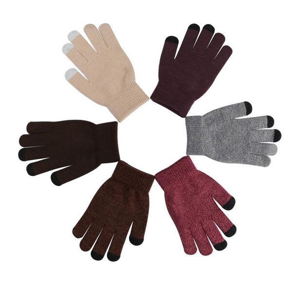 five fingers gloves 2021men and women color touch screen winter warm gloves, thick knitted cotton five-finger wrist christmas gifts, Blue;gray
five fingers gloves 2021men and women color touch screen winter warm gloves, thick knitted cotton five-finger wrist christmas gifts, Blue;gray