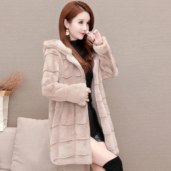 women's fur & faux plus sizes 4xl soft coat women 2021 autumn winter long elegant jacket korean fashion ladies hooded, Black
women's fur & faux plus sizes 4xl soft coat women 2021 autumn winter long elegant jacket korean fashion ladies hooded, Black