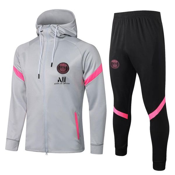 gym clothing european french football club men's training wear long sleeve breathable sportswear (jacket + pants) neymar mbappé6134, White;black
gym clothing european french football club men's training wear long sleeve breathable sportswear (jacket + pants) neymar mbappé6134, White;black