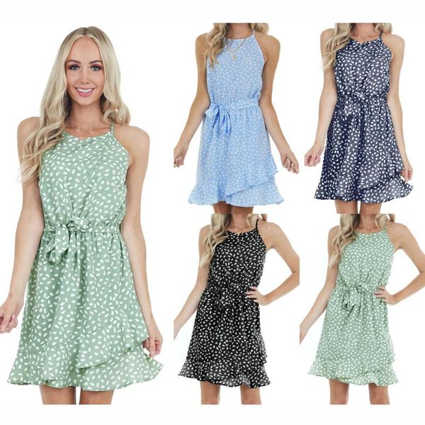 casual dresses summer women dress for 2021 dot color print ruffles sleeveless with belt beach style 4 colors halter female vestido c269, Black;gray
casual dresses summer women dress for 2021 dot color print ruffles sleeveless with belt beach style 4 colors halter female vestido c269, Black;gray