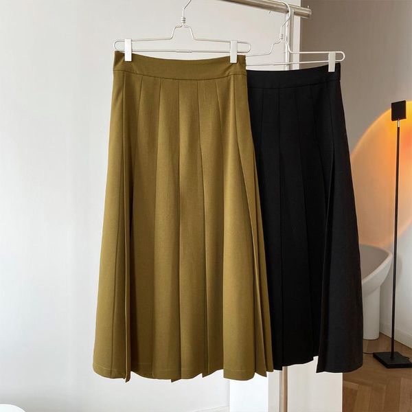 2021 new japanese style women pleated skirt french umbrella skirt high waist pleated a-line, Black
2021 new japanese style women pleated skirt french umbrella skirt high waist pleated a-line, Black