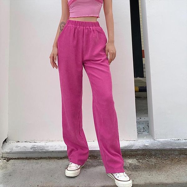 ruched high waist baggy corduroy women capris spring autumn solid pink elastic straight trousers womens pocket sweatpants, Black;white
ruched high waist baggy corduroy women capris spring autumn solid pink elastic straight trousers womens pocket sweatpants, Black;white