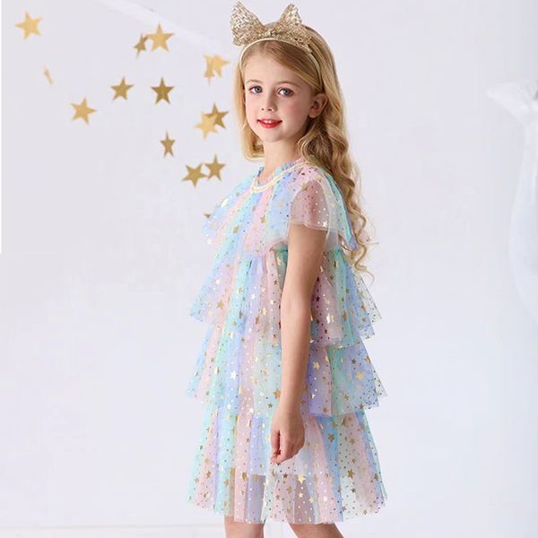 classic rainbow kids dresses for girls summer sequined star flower girl tulle ball gown lace petal sleeves princess dress size 3-8t, Red;yellow
classic rainbow kids dresses for girls summer sequined star flower girl tulle ball gown lace petal sleeves princess dress size 3-8t, Red;yellow