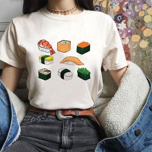women's t-shirt japanese style harajuku kawaii sushi lucky cat print casual streetwear personality retro lady t-, White
women's t-shirt japanese style harajuku kawaii sushi lucky cat print casual streetwear personality retro lady t-, White