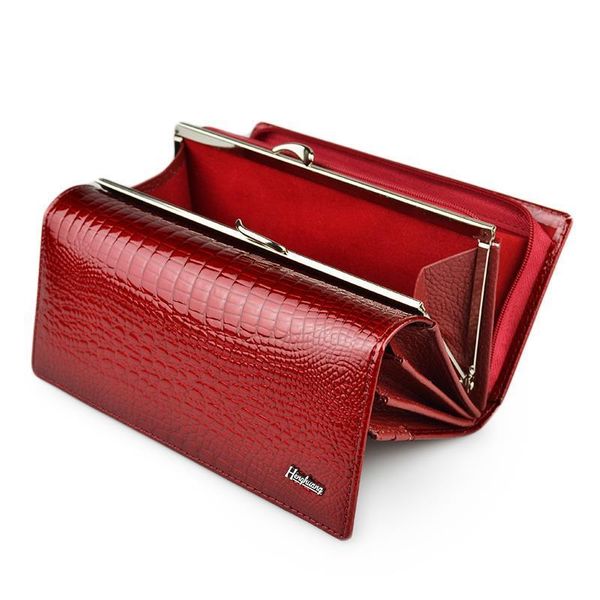 hh genuine leather womens wallet alligator long hasp zipper ladies clutch money bag female coin purses, Red;black
hh genuine leather womens wallet alligator long hasp zipper ladies clutch money bag female coin purses, Red;black