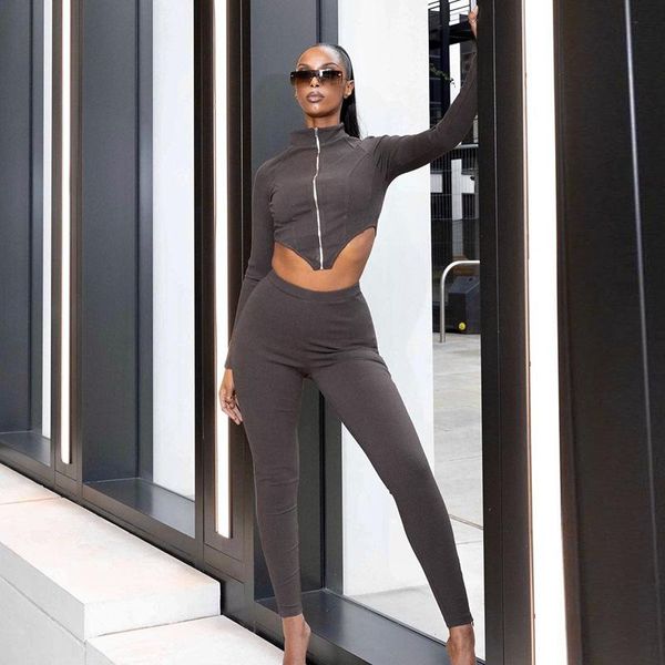 women's two piece pants 2021 autumn winter women solid casual fitness tracksuit set outfits long sleeve crop trouser flare 2, White
women's two piece pants 2021 autumn winter women solid casual fitness tracksuit set outfits long sleeve crop trouser flare 2, White