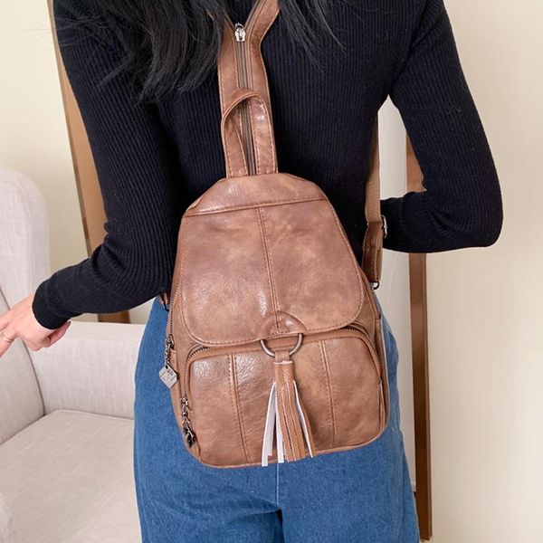 backpack style fashion small mini backpacks for women tassel daypack pu leather lady anti theft back bag
backpack style fashion small mini backpacks for women tassel daypack pu leather lady anti theft back bag