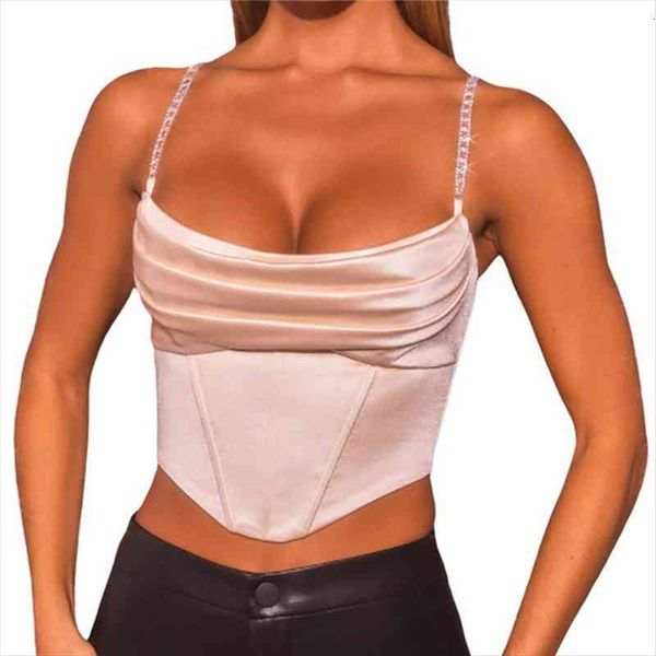 fashion solid color camisole summer womens tanks exposed navel irregular chain suspender ladies zipper wrap, White
fashion solid color camisole summer womens tanks exposed navel irregular chain suspender ladies zipper wrap, White