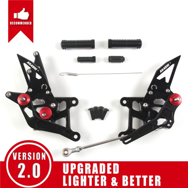 arashi ( version 2.0 ) adjustable rearsets footrests footpegs foot peg motorcycle for honda cbr250r cbr 250r 2011 - 2015 2012 2013 2014
arashi ( version 2.0 ) adjustable rearsets footrests footpegs foot peg motorcycle for honda cbr250r cbr 250r 2011 - 2015 2012 2013 2014