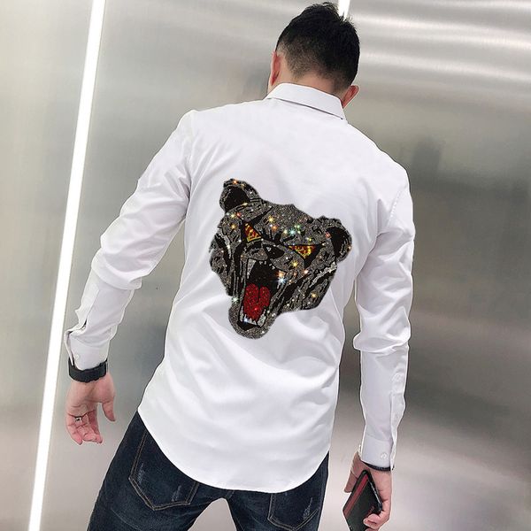 men's t-shirts soft man anti-wrinkle shirt, super-exaggerated non-iron design young street trend diamond brand long sleeves xxak, White;black
men's t-shirts soft man anti-wrinkle shirt, super-exaggerated non-iron design young street trend diamond brand long sleeves xxak, White;black