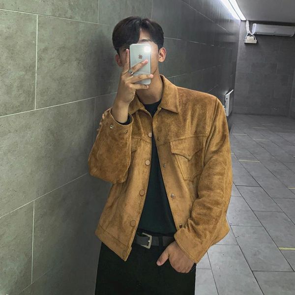 men's jackets 2021 autumn suede jacket self-cultivation handsome all-match korean casual fashion trend, Black;brown
men's jackets 2021 autumn suede jacket self-cultivation handsome all-match korean casual fashion trend, Black;brown
