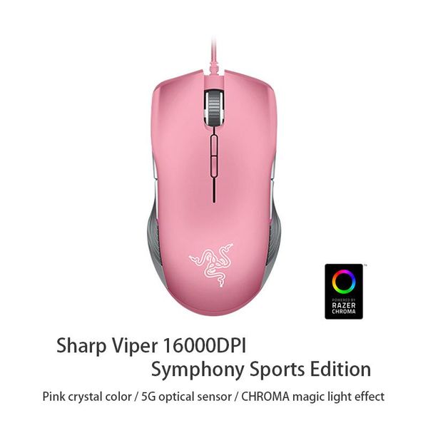 mice moov razer lancehead te ambidextrous gaming mouse-16,000 dpi optical sensor- mechanical switches-chroma rgb lighting- black/pink
mice moov razer lancehead te ambidextrous gaming mouse-16,000 dpi optical sensor- mechanical switches-chroma rgb lighting- black/pink