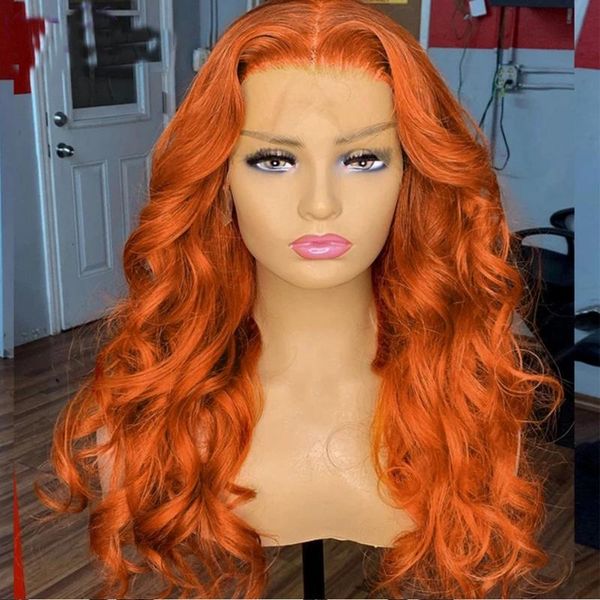 synthetic wigs 26'' orange lace front wig long body wave with baby hair middle parting heat resistant fiber, Black
synthetic wigs 26'' orange lace front wig long body wave with baby hair middle parting heat resistant fiber, Black