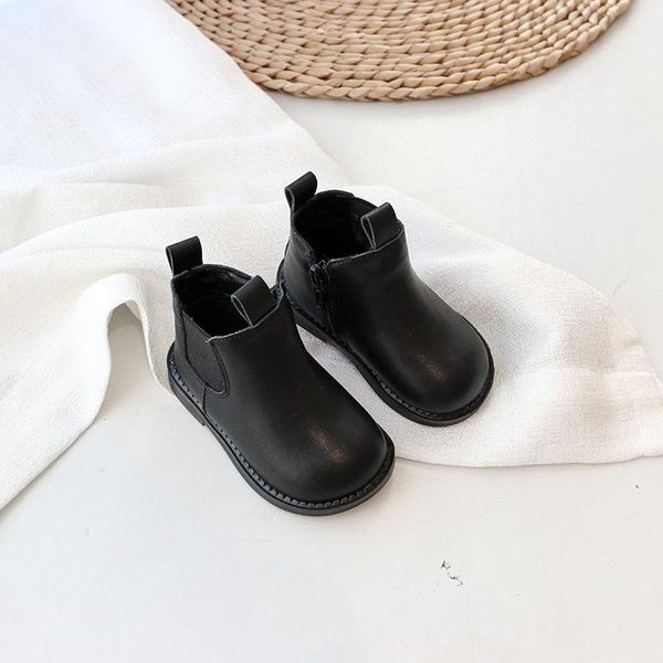 autumn winter girls' soft soled walking shoes 1-2 years old baby short boots boys' plush cotton-padded shoes black leather boots, Black;grey
autumn winter girls' soft soled walking shoes 1-2 years old baby short boots boys' plush cotton-padded shoes black leather boots, Black;grey