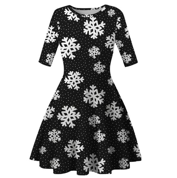 casual dresses christmas dress women print half sleeve fit evening party style fashion round neck femme robe, Black;gray
casual dresses christmas dress women print half sleeve fit evening party style fashion round neck femme robe, Black;gray