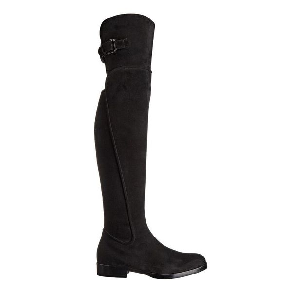 boots knee women's high show thin suede genuine leather side zipper over-the-knee long flat shoes woman femmes chaussures, Black
boots knee women's high show thin suede genuine leather side zipper over-the-knee long flat shoes woman femmes chaussures, Black