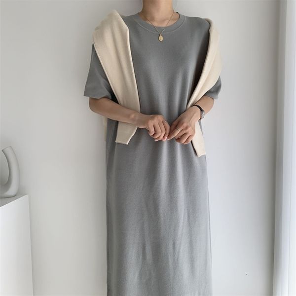 casual dresses summer knitted straight short sleeves thin femme plus size gentle o-neck oversize slim all match long vestidos 0bgp, Black;gray
casual dresses summer knitted straight short sleeves thin femme plus size gentle o-neck oversize slim all match long vestidos 0bgp, Black;gray