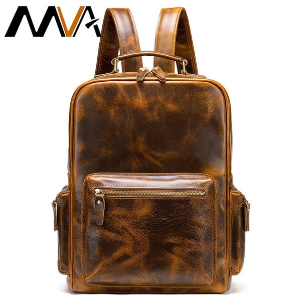 backpack mva genuine leather men lapbackpacks school fashion travel large crazy horse male for 8873
backpack mva genuine leather men lapbackpacks school fashion travel large crazy horse male for 8873