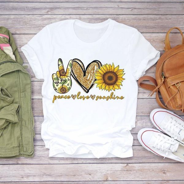 women floral sunflower love fashion casual 90s printing print lady t-shirts womens graphic t shirt ladies female tee t-shirt, White
women floral sunflower love fashion casual 90s printing print lady t-shirts womens graphic t shirt ladies female tee t-shirt, White